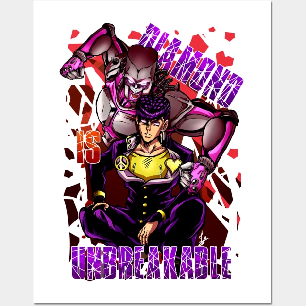 Josuke is Unbreakable! Wall Art by LucasBrenner